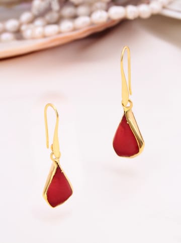 Pierres delicates Vergulde oorringen met edelstenen