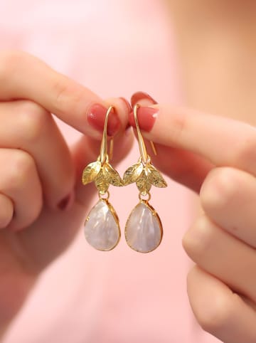L'Atelier de Gaia Vergold. Ohrringe mit Perlmutt