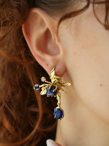 L'Atelier de Gaia Ohrstecker mit Perlen und Edelsteinen