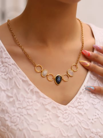 L'Atelier de Gaia Vergulde ketting met sierelementen - (L)50 cm