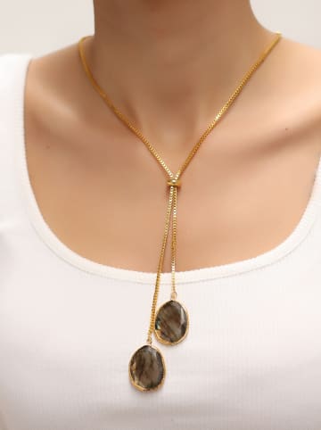 L'Atelier de Gaia Vergulde ketting met hanger - (L)50 cm