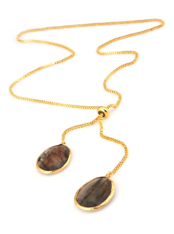 L'Atelier de Gaia Vergulde ketting met hanger - (L)50 cm
