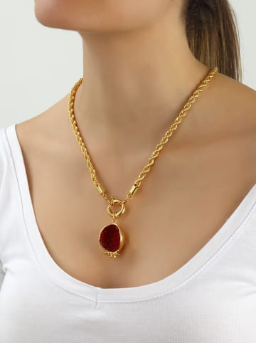 L'Atelier de Gaia Vergulde ketting met hanger - (L)50 cm