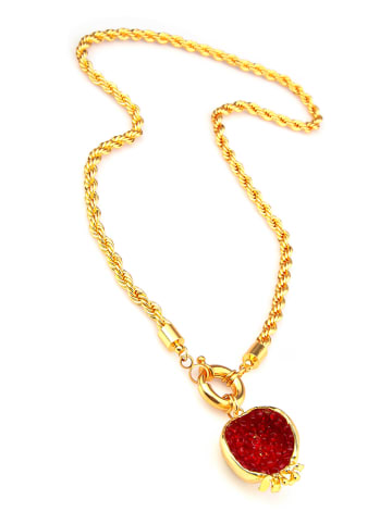L'Atelier de Gaia Vergulde ketting met hanger - (L)50 cm