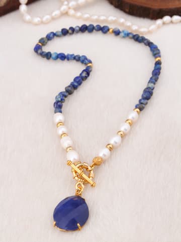 L'Atelier de Gaia Vergulde ketting met sierelementen - (L)50 cm