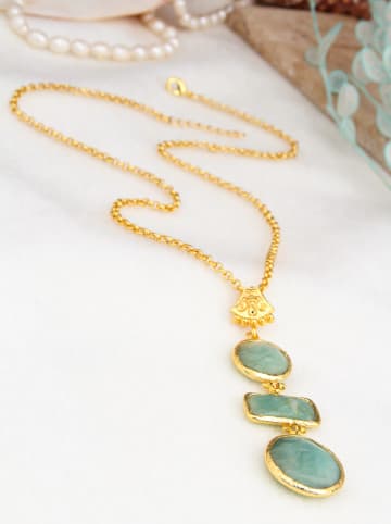 L'Atelier de Gaia Vergulde ketting met hanger - (L)47 cm