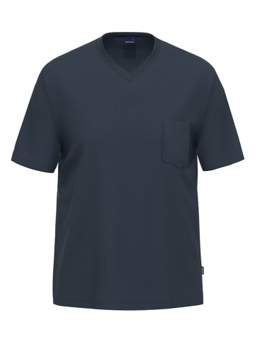 Ammann Pyjama-Oberteil in Dunkelblau