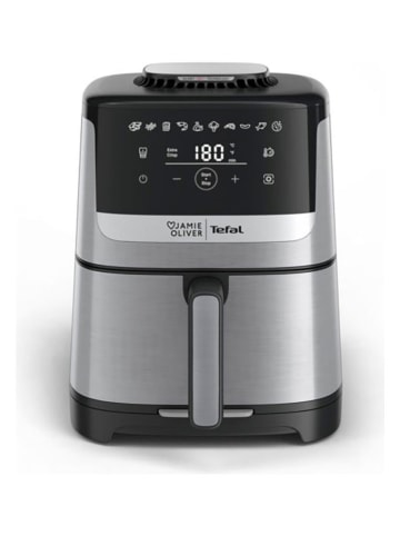 Tefal Heißluft-Fritteuse EY55JD "Easy Fry Silence Deluxe" in Silber - 5 l