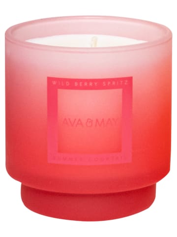 AVA & MAY Duftkerze "Wild Berry Spritz" in Rot - 200 g