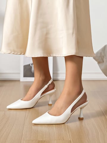 Sixth Sens Slingpumps wit