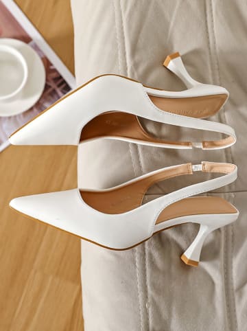 Sixth Sens Slingpumps wit