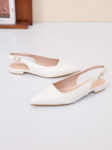 Sixth Sens Sling-Ballerinas in Weiß
