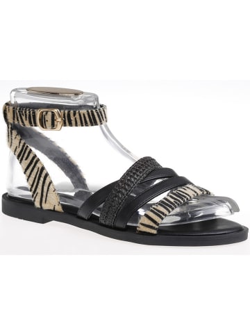 C'M Sandalen in Schwarz/ Beige