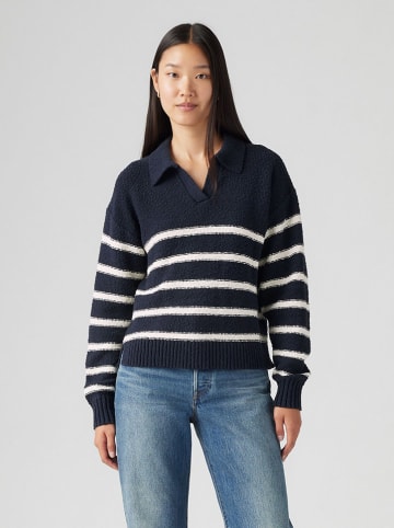 Levi's Sweter w kolorze granatowo-białym