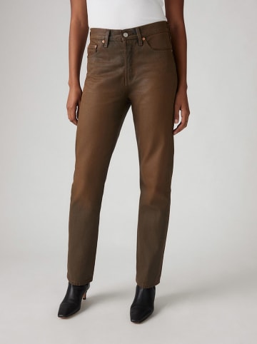 Levi's Spijkerbroek "501" - regular fit - bruin