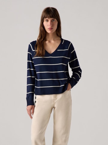 Levi's Pullover in Dunkelblau/ Weiß