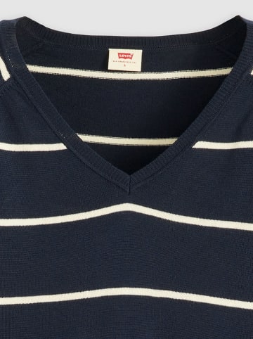 Levi's Pullover in Dunkelblau/ Weiß