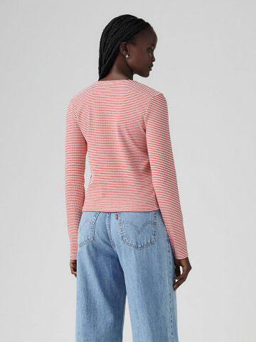 Levi's Longsleeve in Weiß/ Rot
