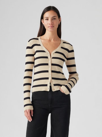 Levi's Cardigan in Creme/ Schwarz