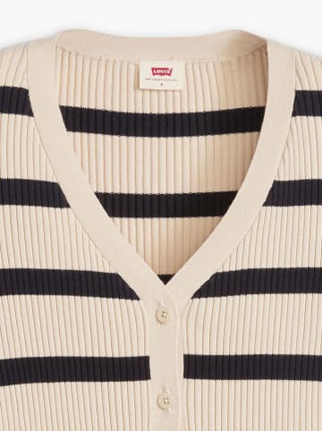 Levi's Cardigan in Creme/ Schwarz