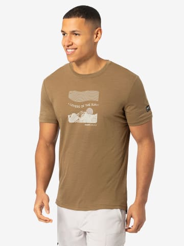 super.natural Funktionsshirt "Sun Lovers" in Hellbraun