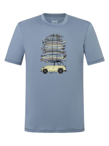 super.natural Funktionsshirt "Surf Trip" in Hellblau