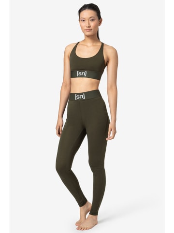 super.natural Funktionsleggings "Tundra175" in Khaki