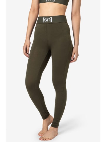 super.natural Funktionsleggings "Tundra175" in Khaki