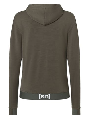 super.natural Sweatjacke "Solution" in Khaki