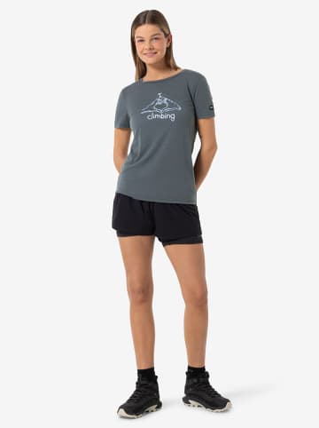 super.natural Functioneel shirt "I Love Climbing" grijs