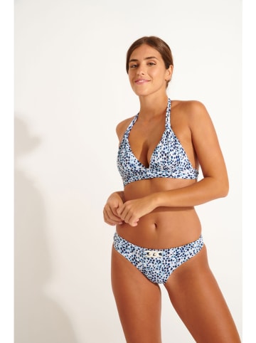 Livia Monte-Carlo Bikini-Oberteil "Hinoki" in Hellblau/ Dunkelblau