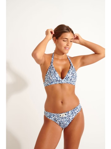 Livia Monte-Carlo Bikini-Oberteil "Hinoki" in Hellblau/ Dunkelblau