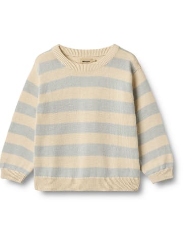 Wheat Pullover "Morgan" in Beige/ Hellblau