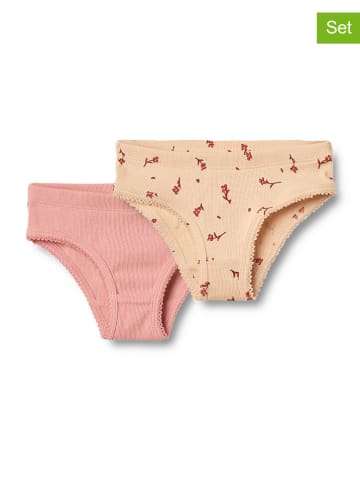 Wheat 2er-Set: Slips "Havanna" in Orange/ Rosa