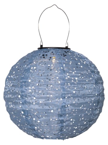 STAR Trading Solarny lampion LED "Festa" w kolorze niebieskim
