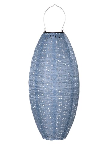 STAR Trading Solarny lampion LED "Festa" w kolorze niebieskim - 20 x 40 cm