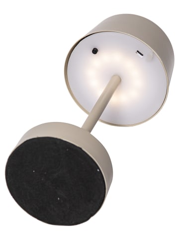STAR Trading LED-Solar-Lampe "Solei" in Beige - (B)12 x (H)26,5 cm