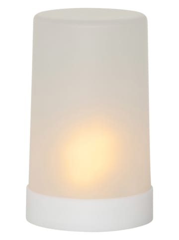 STAR Trading Kunststof ledkaars "Flame Candle" wit