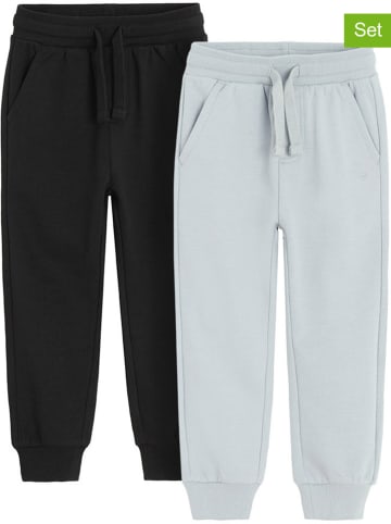 COOL CLUB 2-delige set: sweatbroeken grijs/zwart