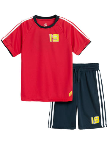 COOL CLUB 2-delige outfit rood/donkerblauw
