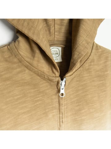 COOL CLUB Sweatjacke in Weiß/ Hellblau/ Beige
