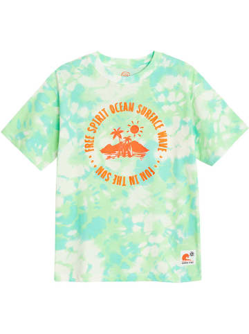 COOL CLUB Shirt in Creme/ Hellblau/ Türkis
