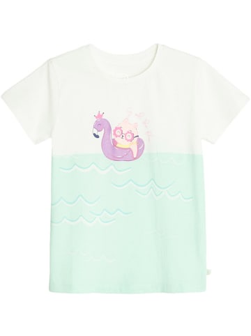 COOL CLUB Shirt in Grün/ Creme