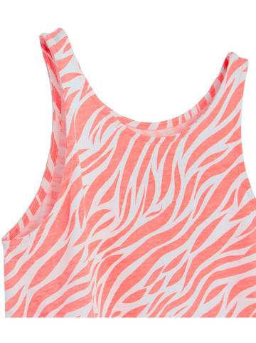 COOL CLUB Jurk wit/oranje