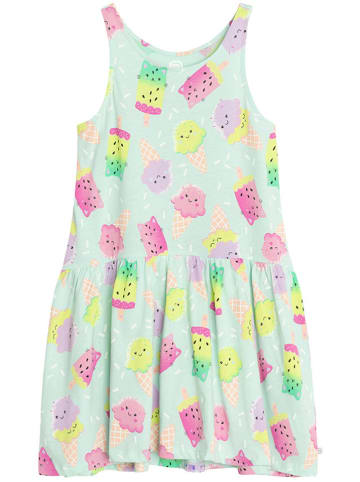 COOL CLUB Jurk turquoise/lichtroze