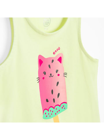 COOL CLUB Top w kolorze żółtym