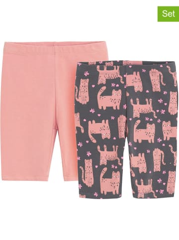 COOL CLUB 2-delige set: leggings antraciet/lichtroze