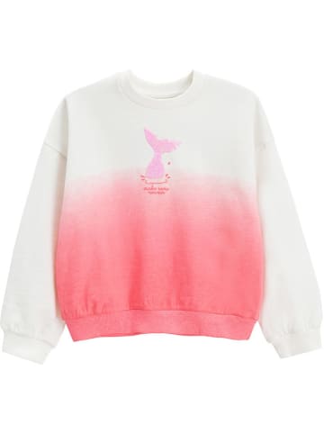 COOL CLUB Bluza w kolorze różowo-białym