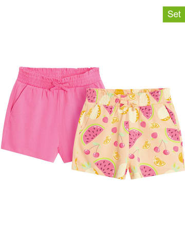 COOL CLUB 2er-Set: Shorts in Gelb/ Pink