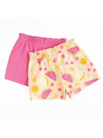 COOL CLUB 2er-Set: Shorts in Gelb/ Pink